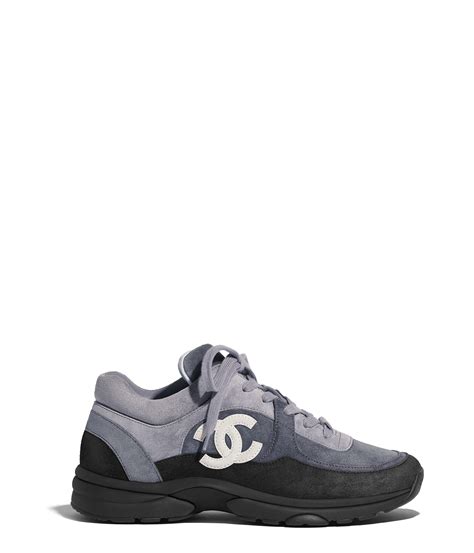 all black chanel sneakers mens|Chanel sneakers black and grey.